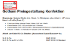 Preisliste / Bestellcodes